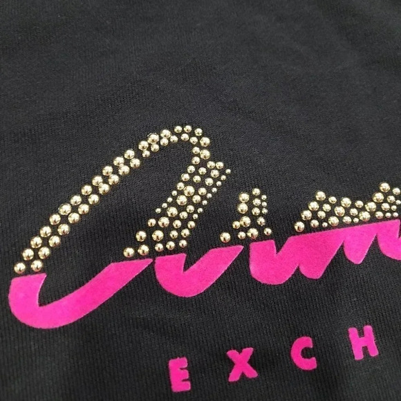 Armani Exchange Fleece Print Studded Sweater - Picture 6 of 11